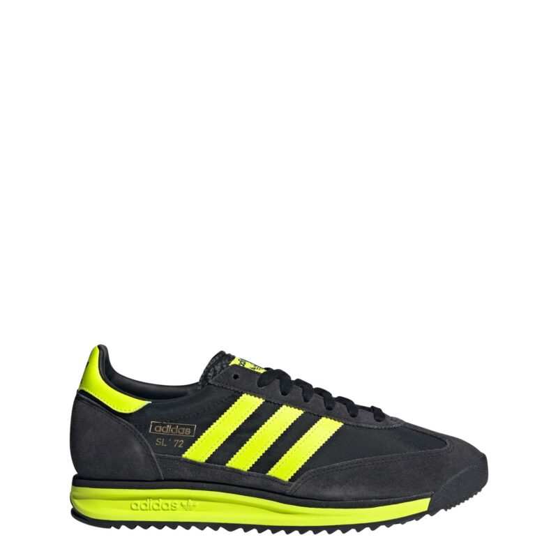 ADIDAS ORIGINALS Sneaker low 'SL 72 RS'  galben neon / negru