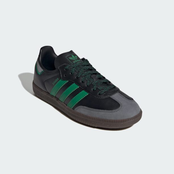 Preţ ADIDAS ORIGINALS Sneaker low 'Samba OG'  gri bazalt / verde / negru