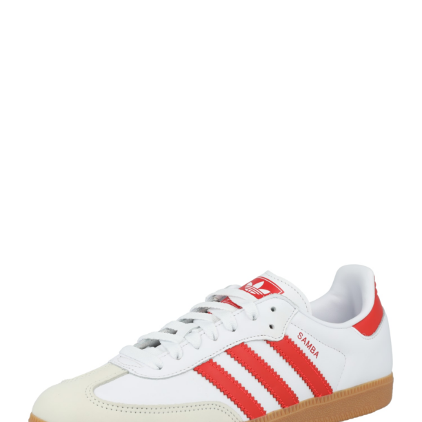 ADIDAS ORIGINALS Sneaker low 'Samba'  bej / roșu / alb