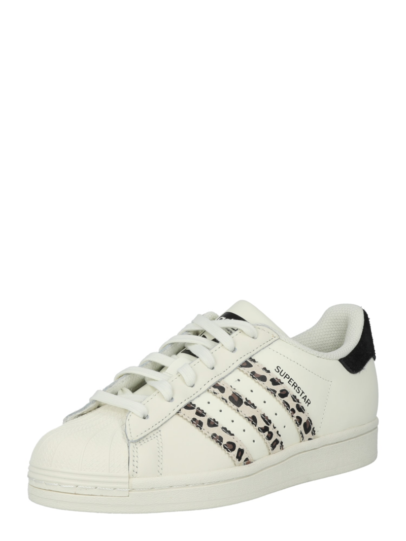 ADIDAS ORIGINALS Sneaker low 'Superstar'  bej / maro închis / negru / alb