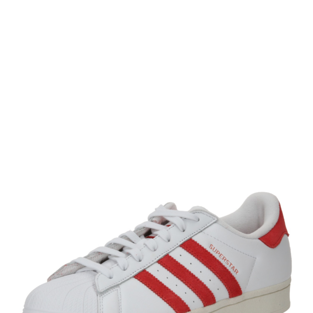 ADIDAS ORIGINALS Sneaker low 'Superstar'  roșu / alb