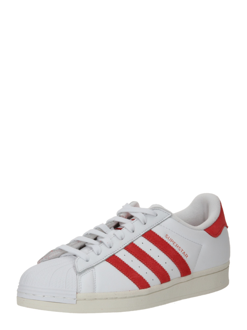 ADIDAS ORIGINALS Sneaker low 'Superstar'  roșu / alb