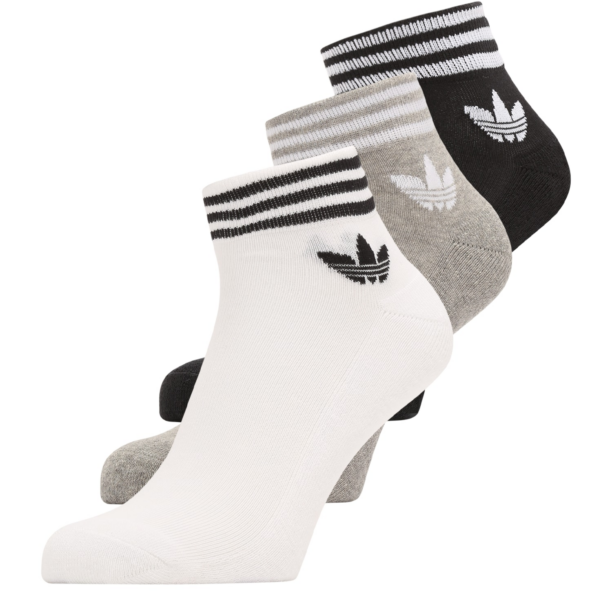 ADIDAS ORIGINALS Șosete 'Island Club Trefoil'  gri amestecat / negru / alb