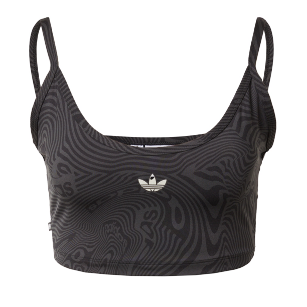 ADIDAS ORIGINALS Sutien 'Marble Prints'  gri / negru / alb