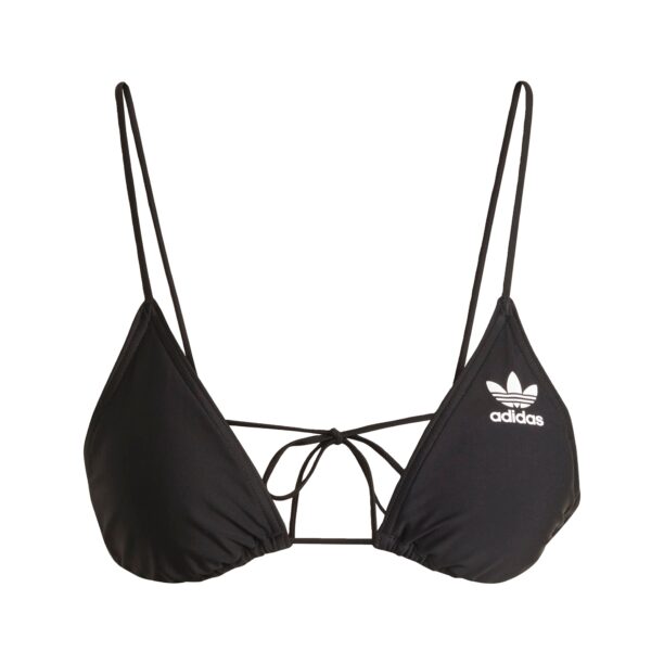 ADIDAS ORIGINALS Sutien costum de baie 'Adicolor Triangle'  negru / alb