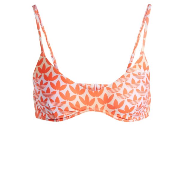 ADIDAS ORIGINALS Sutien costum de baie 'Monogram'  portocaliu / alb