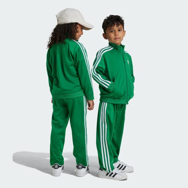 ADIDAS ORIGINALS Trening 'Adicolor Firebird'  verde / alb preţ