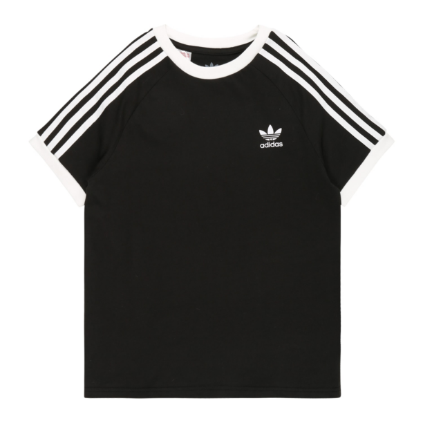 ADIDAS ORIGINALS Tricou 'Adicolor 3-Stripes'  negru / alb