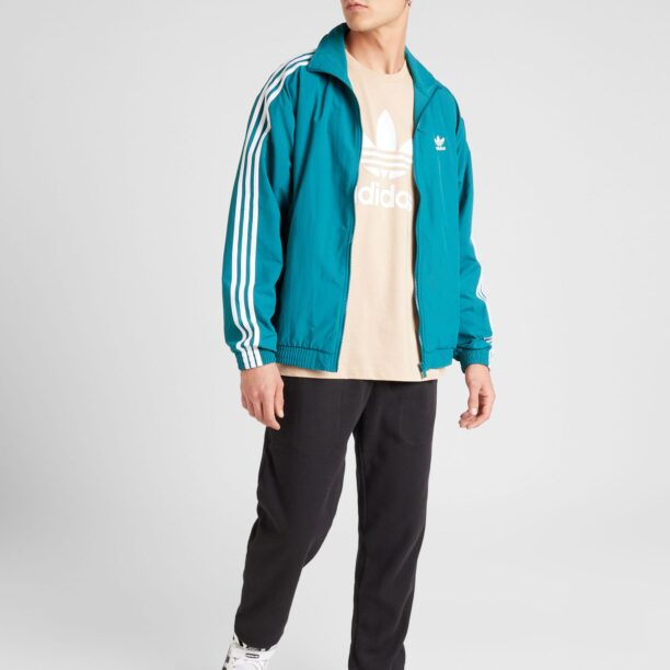 ADIDAS ORIGINALS Tricou 'Adicolor Trefoil'  bej / alb