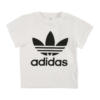 ADIDAS ORIGINALS Tricou 'Adicolor Trefoil'  negru / alb