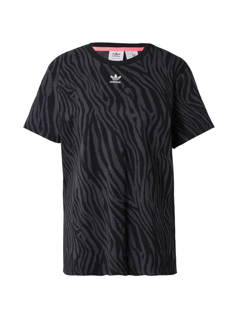 ADIDAS ORIGINALS Tricou 'Essential'  gri piatră / negru / alb