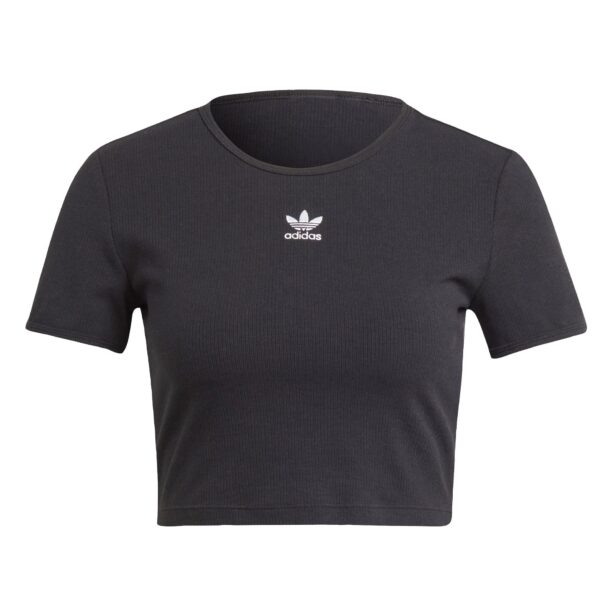 ADIDAS ORIGINALS Tricou 'Essentials'  negru / alb