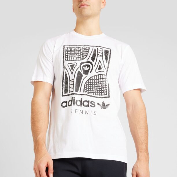 ADIDAS ORIGINALS Tricou 'GFX'  negru / alb