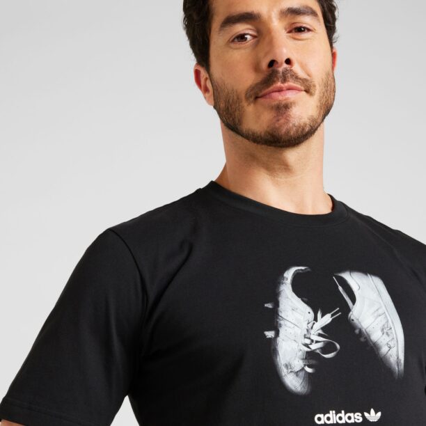 ADIDAS ORIGINALS Tricou 'Street  5'  negru / alb preţ