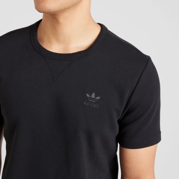 ADIDAS ORIGINALS Tricou 'Trefoil Essentials'  negru