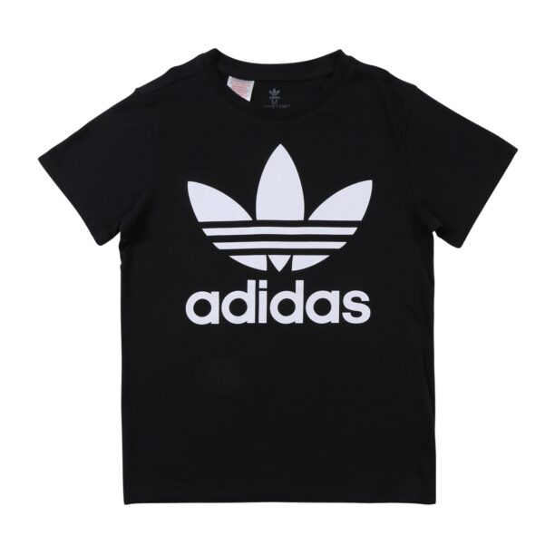 ADIDAS ORIGINALS Tricou 'Trefoil'  negru / alb