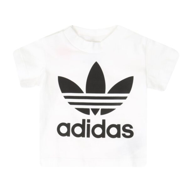 ADIDAS ORIGINALS Tricou 'Trefoil'  negru / alb