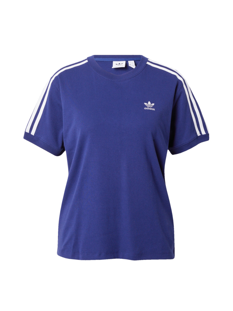 ADIDAS ORIGINALS Tricou  albastru închis / alb