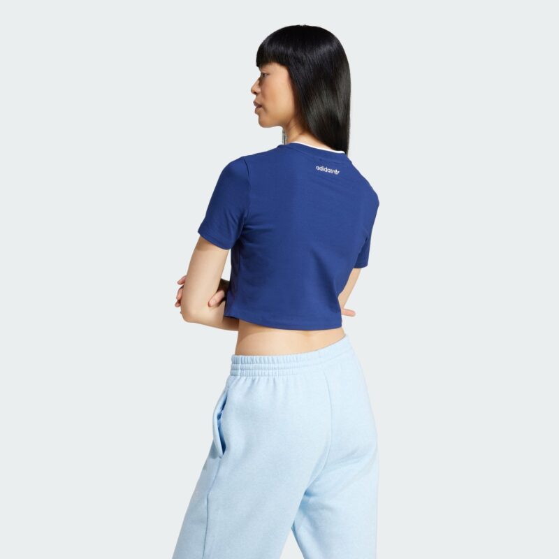 ADIDAS ORIGINALS Tricou  bleumarin / alb preţ