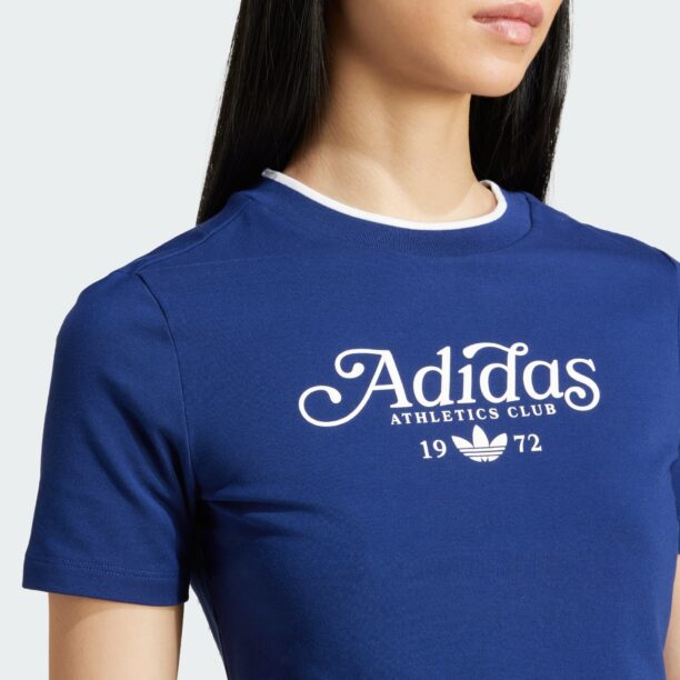 Cumpăra ADIDAS ORIGINALS Tricou  bleumarin / alb