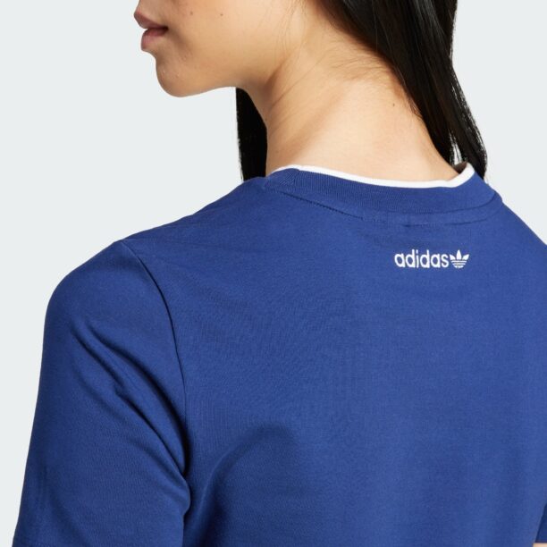 Preţ ADIDAS ORIGINALS Tricou  bleumarin / alb