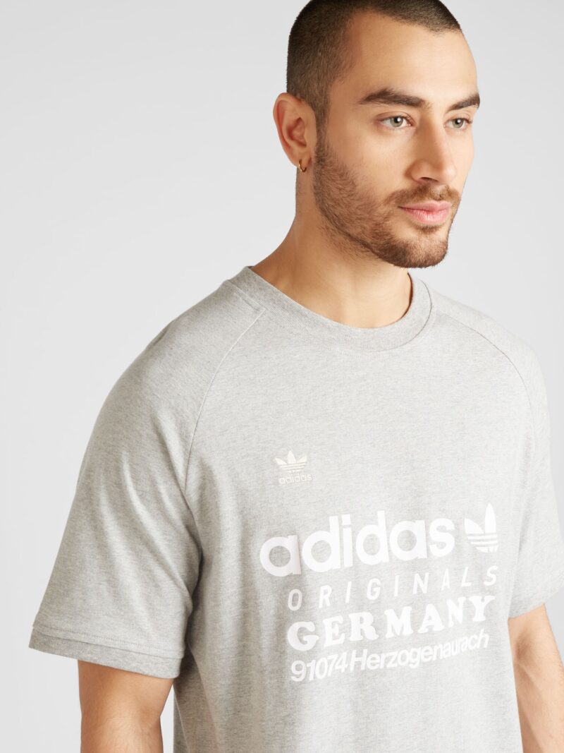 Preţ ADIDAS ORIGINALS Tricou  gri amestecat / alb