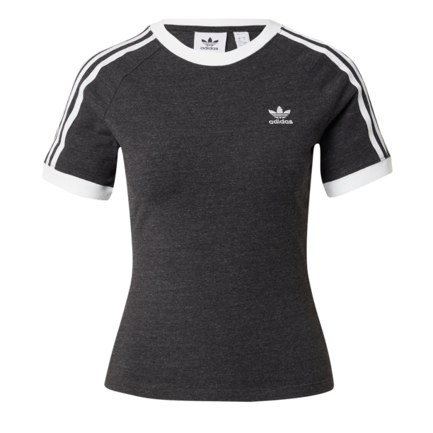 ADIDAS ORIGINALS Tricou  gri metalic / alb