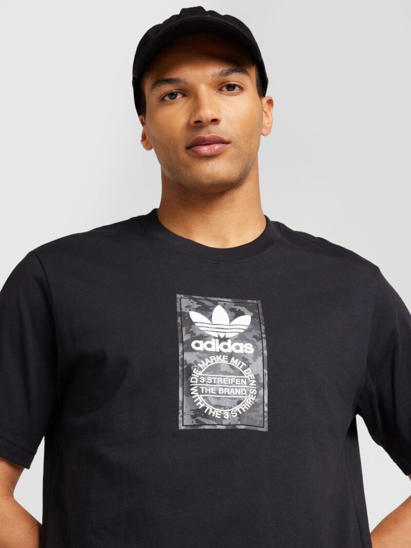 Preţ ADIDAS ORIGINALS Tricou  gri / negru / alb