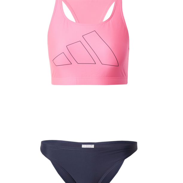 ADIDAS PERFORMANCE Costum de baie sport 'Big Bars'  albastru marin / roz