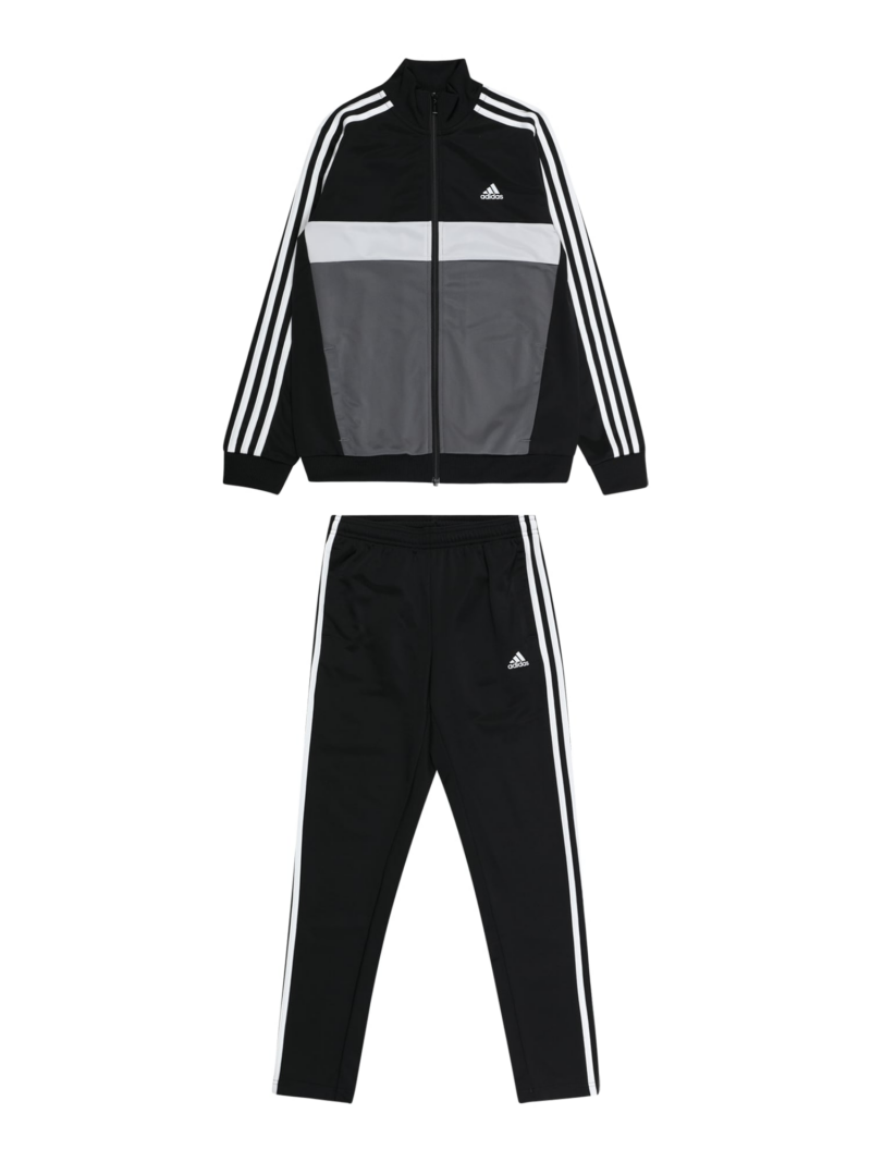 ADIDAS PERFORMANCE Costum de trening 'Essentials Tiberio'  gri închis / negru / alb