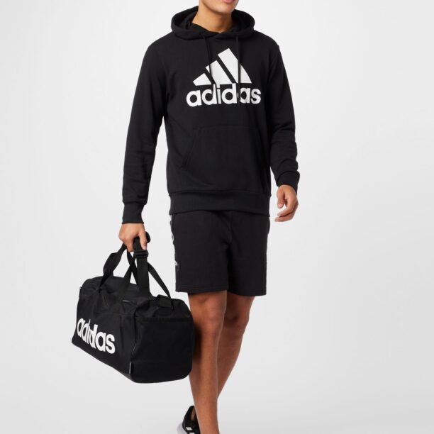 Cumpăra ADIDAS PERFORMANCE Hanorac sport 'Essentials'  negru / alb