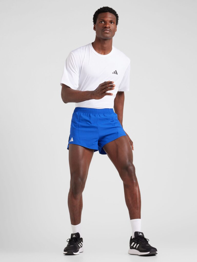 Cumpăra ADIDAS PERFORMANCE Pantaloni sport 'Adizero Essentials'  albastru / alb