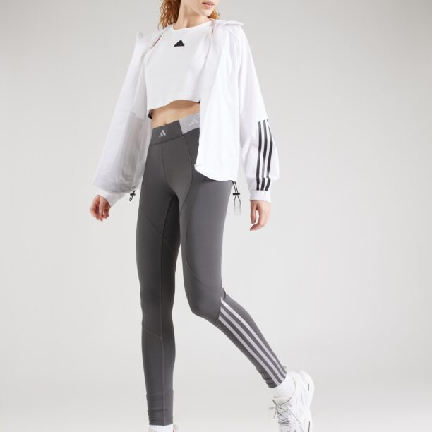 Cumpăra ADIDAS PERFORMANCE Pantaloni sport 'Hyperglam'  gri / gri închis