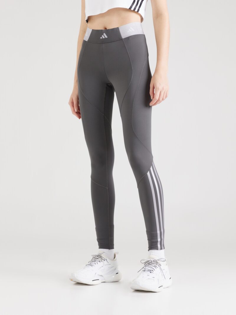 ADIDAS PERFORMANCE Pantaloni sport 'Hyperglam'  gri / gri închis