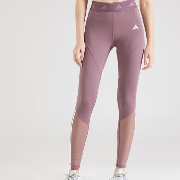 ADIDAS PERFORMANCE Pantaloni sport 'Hyperglam'  mauve / alb