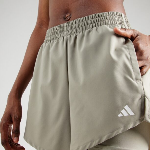 Preţ ADIDAS PERFORMANCE Pantaloni sport 'Minimal Made For Training'  kaki / alb