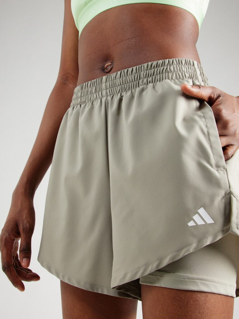 Preţ ADIDAS PERFORMANCE Pantaloni sport 'Minimal Made For Training'  kaki / alb