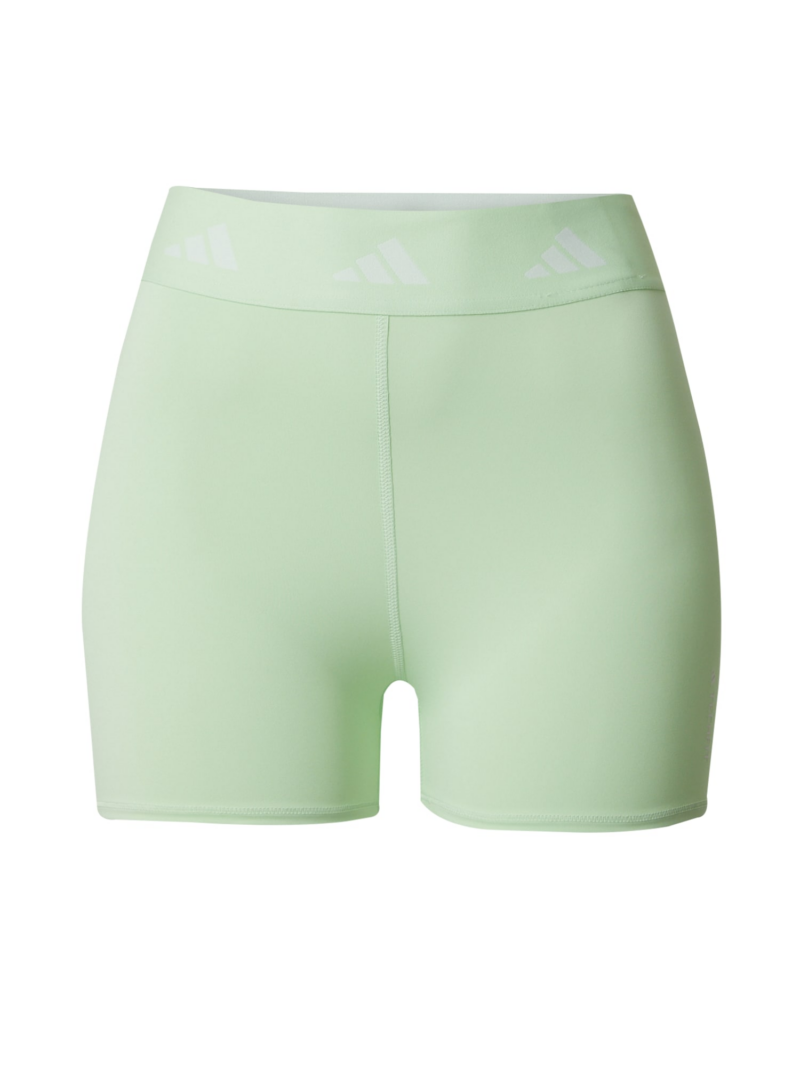 ADIDAS PERFORMANCE Pantaloni sport 'Techfit'  verde pastel / alb