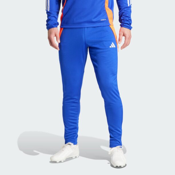 ADIDAS PERFORMANCE Pantaloni sport 'Tiro 24'  albastru / portocaliu deschis / alb