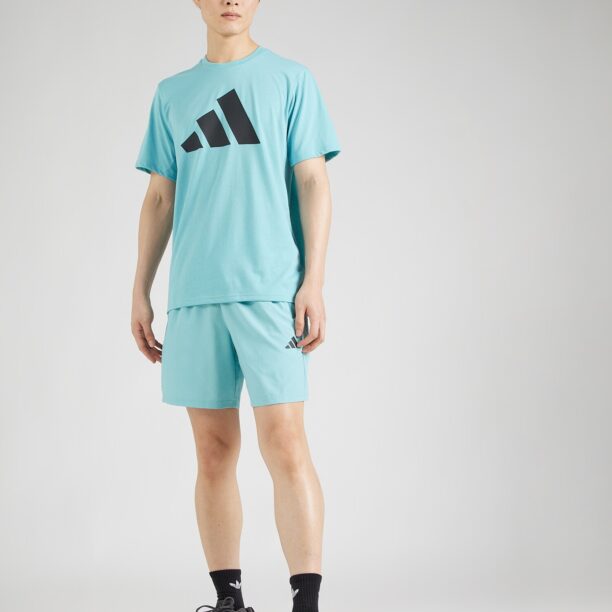 Cumpăra ADIDAS PERFORMANCE Pantaloni sport 'Train Essentials'  albastru aqua / negru