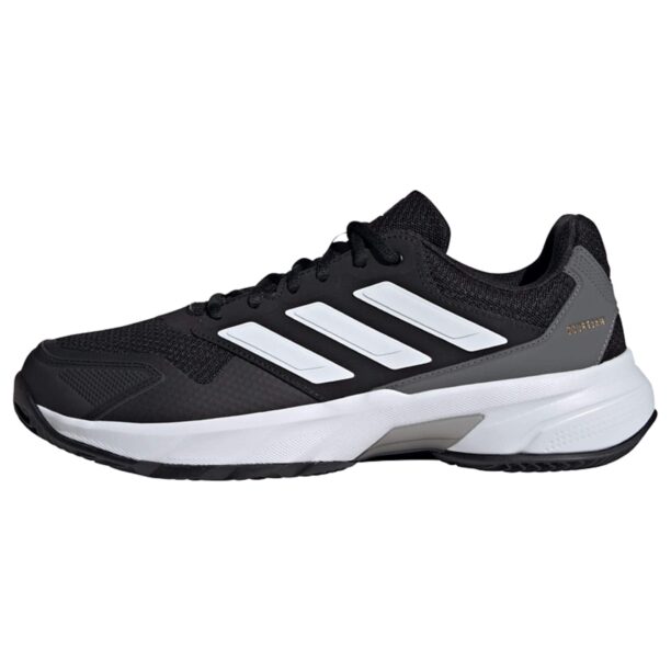 ADIDAS PERFORMANCE Pantofi sport 'CourtJam Control 3'  gri / negru / alb