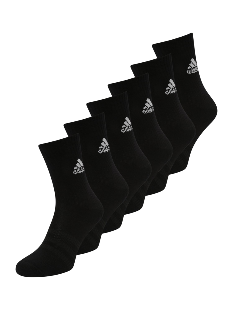 ADIDAS PERFORMANCE Șosete sport 'Crew'  negru / alb