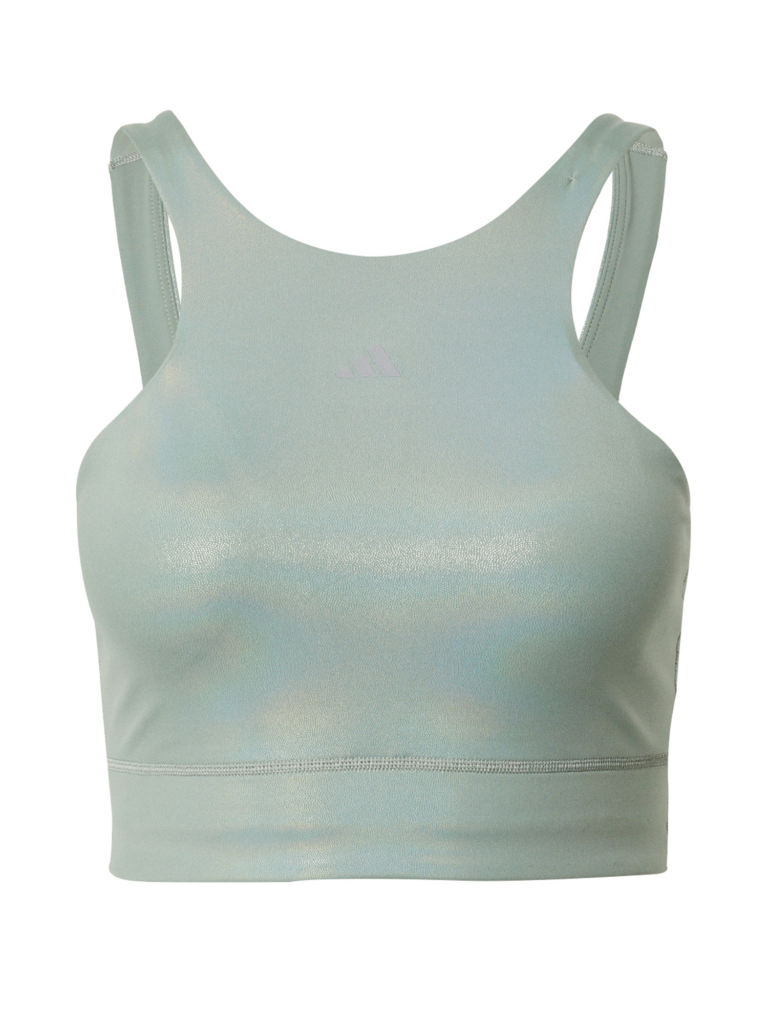 ADIDAS PERFORMANCE Sutien de costum de baie sport 'Powerimpact Medium-Support Longline'  opal / gri deschis / verde pastel