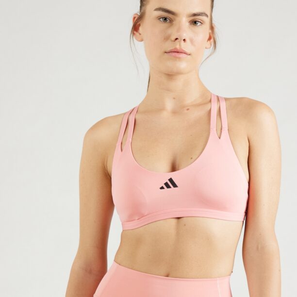 ADIDAS PERFORMANCE Sutien sport 'Aerim'  roz / negru