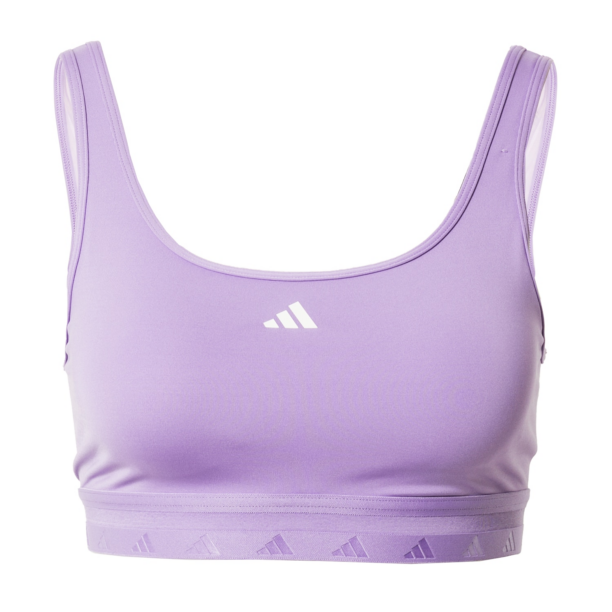 ADIDAS PERFORMANCE Sutien sport 'Aeroreact'  mov deschis / alb