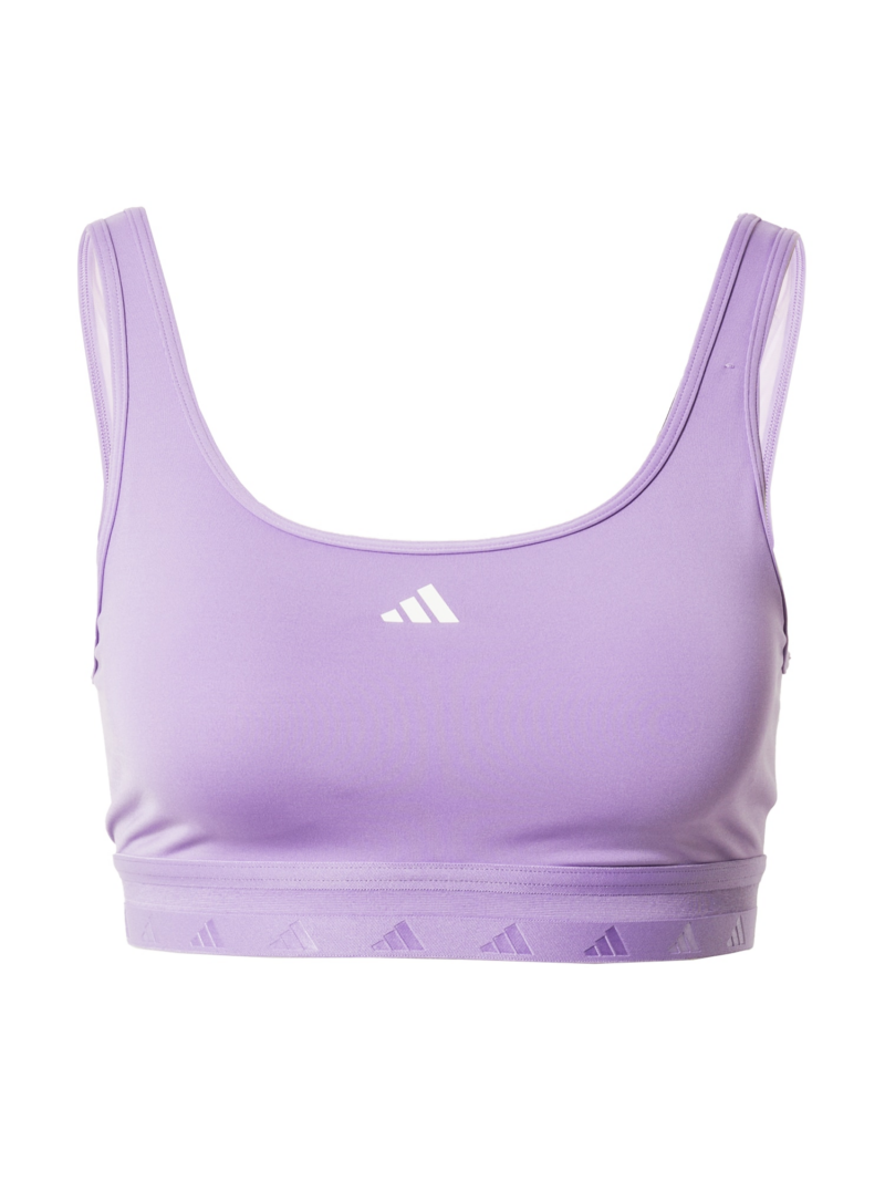 ADIDAS PERFORMANCE Sutien sport 'Aeroreact'  mov deschis / alb