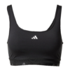 ADIDAS PERFORMANCE Sutien sport 'Aeroreact'  negru / alb