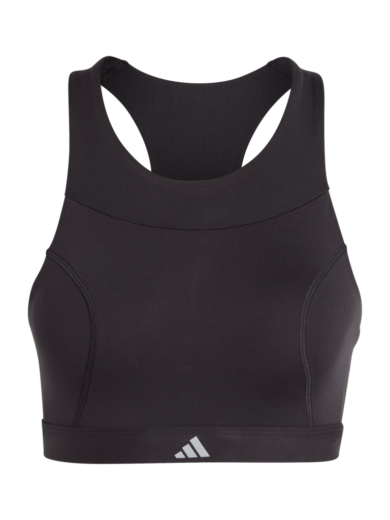 ADIDAS PERFORMANCE Sutien sport 'Medium-Support'  gri / negru