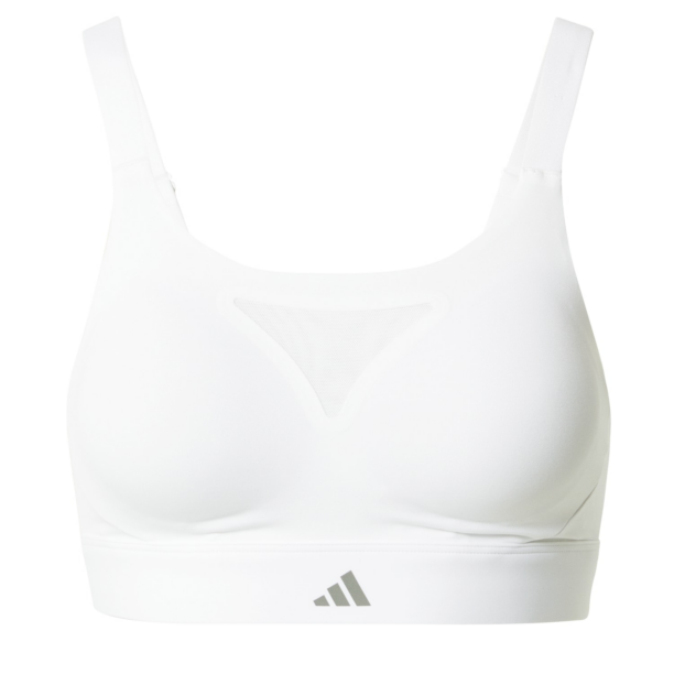 ADIDAS PERFORMANCE Sutien sport 'Tailored Impact High-Support'  gri / alb