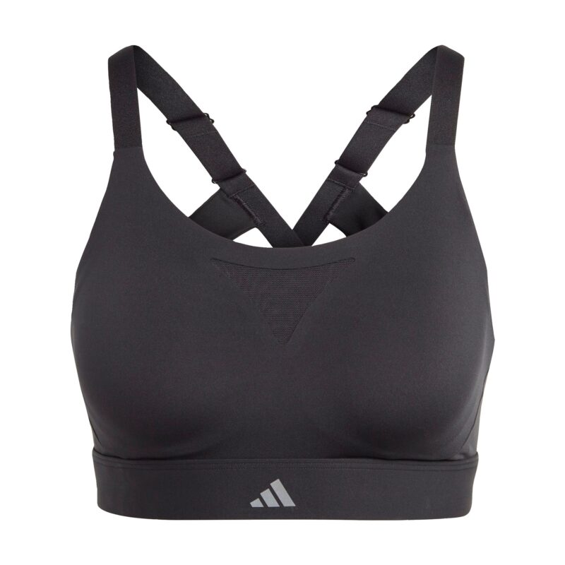 ADIDAS PERFORMANCE Sutien sport 'Tailored Impact High-Support'  negru / alb